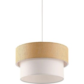 Resim Jütipli Bohem Kumaş Başlık 2 Katlı Pasta Avize Yatak Odası Çocuk Odası 