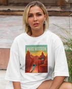 Resim Mars’ın Keşfi Oversize Tişört 