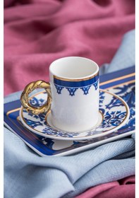 Resim Acar Francesca 2 Kişilik Porselen Kahve Fincanı Takımı - 90 Ml Renkli 