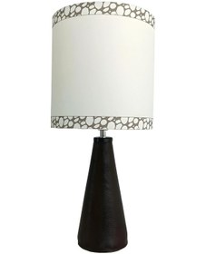 Resim Ethan Kahverengi Ahşap Abajur Kahverengi 