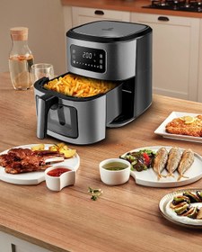 Resim Karaca Multifry Inox Xxl 6.5 Litre Dijital Cam Pencereli Airfryer 153.09.01.0586 