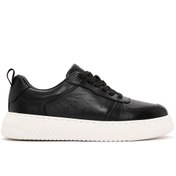 Resim Derimod Erkek Siyah Bağcıklı Kalın Tabanlı Deri Sneaker 24sfd692518 