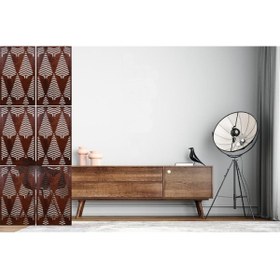 Resim tsddekorasyon Ahşap Oda Bölücü/seperatör/ Duvar Panelleri Dikey Ceviz 