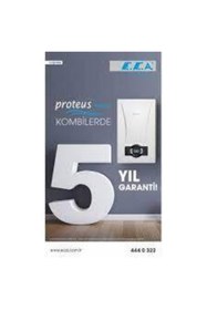 Resim Eca E.C.A. Proteus Premix 45 kW Kombi Yoğuşmalı Tam Yoğuşmalı 5 Yıl Garantili 