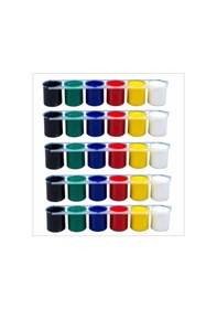 Resim 5 Adet 6lı 25 Ml Akrilik Boya Renkli 