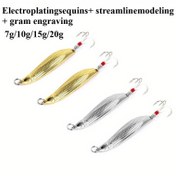 Resim 2 Adet Metal Kaşık Sert Yem - Balıkçılık Spinner Yemleri, 7g/10g/15g/20g, Topmouth Culter, Levrek ve Mandarin Balığı İçin Uygun 