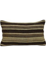 Resim Zehra Abla Halı Yeni El Dokuma Dekoratif Lumbar Kilim Kırlent Yastık Kılıfı 6113 