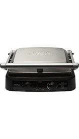 Resim Esmo Home Tefal Grill Gourmet Minute | 6 Dilim Kapasiteli | 2000 Watt Izgara ve Tost Makinesi |ınox 
