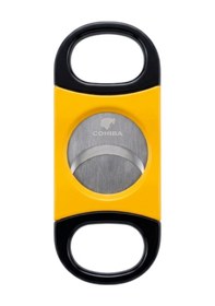 Resim Cohiba Sarı Siyah Sehpalı Metal Giyotin Puro Makası Kesici - Tr9679 