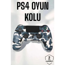 Resim Ps4 Oyun Kolu Kamuflaj Desenli Joystick 