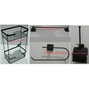 Resim Defne Banyo Banyo Seti 4 Parça Mat Siyah 