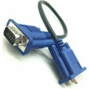 Resim 50 Cm Vga Kablo Kısa Vga Kablo Erkek Erkek Yarım Metre Vga Kablo 