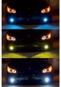 Resim H11 - 3 Renk Xenon Şimşek Etkili 3 Renk Deli Mavi - Sarı- Kristal Beyaz Led Zenon Led Xenon 