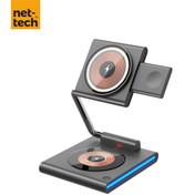 Resim Nettech Nt-wch04 3in 1 15w Kablosuz Wireless Şarj - Gri 