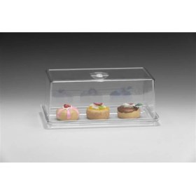 Resim Akrilik Altlı Pc Kapaklı Kek Fanusu 