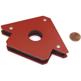 Resim Genel Markalar Manyetik Açılı Kaynak Tutucu Mıknatıs, 50 Lbs Manyetik Kaynak Gönyesi 