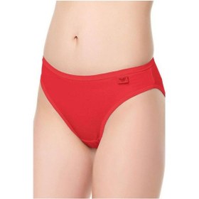Resim 12 Adet Tutku Bayan Elastan Düz Bikini Külot 