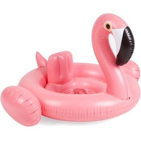 Resim 83x83x48cm Flamingo Şeklinde Şişme Deniz Yatağı - Pembe 