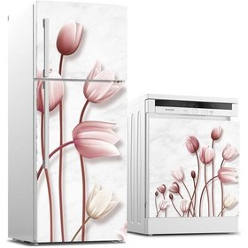 Resim Buzdolabı Ve Bulaşık Makinası Beyaz Eşya Sticker Kaplama 3D Dalla 