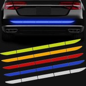 Resim 90cm Yansıtıcı Araba Çıkartması Güvenlik Uyarı Reflektör Bantı Araba Stickerları Çarpışma Önleyici Uyarı Reflektör Stickerı Otomobil Aksesuarları 