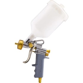 Resim Badem10 Metal Ahşap Plastik Yüzey Boyama Tabancası Üstten Depolu Havalı Boya Tabanca 600 ml 2.5 mm Uç 