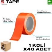 Resim S-dizayn Oto Cam - Montaj Bandı İthal Turuncu 45mm X 33 Yd 72 Li Koli A+kalite 