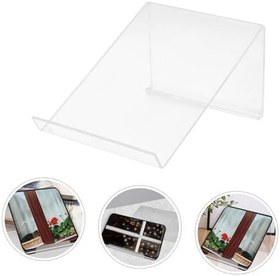 Resim TEHAUX Ofis Masası Telefon Standı Tutucu Masa Için Stand Akrilik Kitap Tutucu Telefon Standı Tutucu Masa Telefon Tutucu Ofis Için Stand 