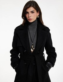 Resim Koton Siyah Kadın Kaban 6wak00111ew Siyah 