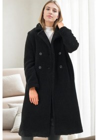 Resim Z6775 Dewberry Bayan Palto-siyah-1 Siyah-1 
