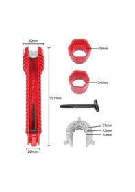 Resim Zcjb 8 In 1 Flume Sihirli Anahtar Lavabo Bataryası Sıhhi Tesisat Araçları Mutfak Tamir Aracı Karşılaşma-74407 