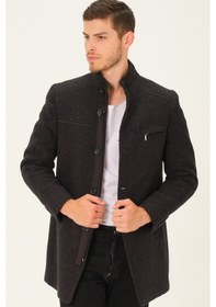 Resim Plt8369 Dewberry Palto-Desenli Siyah-Desenli Siyah 
