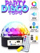 Resim Derwell 2025 Kablosuz Disko Topu Parti Işıkları Bluetooth Hoparlör Ses Parti Özel Gün Için Rengarenk Disko 
