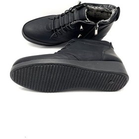 Resim Kürklü Rahat Hafif Yumuşak Kışlık Kadın Anne Botu Siyah 