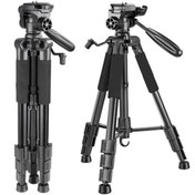 Resim Dymax 175cm Tripod Fotoğraf Makinesi Kamera Cep Telefonu Için Taşıma Çantalı Ve Telefon Tutacağı Tripot 