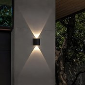 Resim LED Duvar Lambası AC85-265V 2W Siyah Işık ABS Malzeme İç Aydınlatma Mutfak Yatak Odası Veranda için 