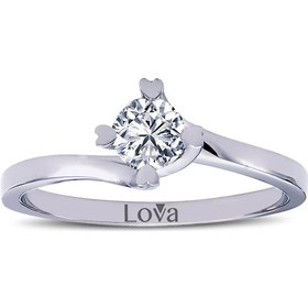 Resim Lova H Renk 0,40 Karat Pırlanta Tektaş Yüzük - 1050149 