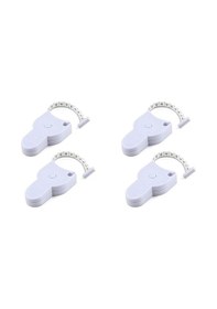 Resim 4pcs Otomatik Teleskopik Mezura, Vücut Ölçü Bandı 60 İnç, Kendiliğinden Sıkılan Vücut Ölçüm Cetveli 