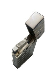 Resim Vindiesel Dupont tarzı Kare Desenli Gümüş Renk Çakmak 909161 