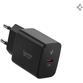 Resim Spigen 20w Usb-c Mini Hızlı Şarj Aleti Samsung Uyumlu Pps / Şarj Isısını Düşürür Gan Destekli Akım Korumalı Güç Adaptörü 