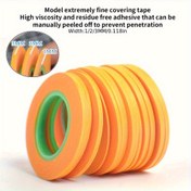 Resim 3 Rulo Hassas Model Maskeleme Bandı İnce Çizgi DIY Kaplama Bandı, 1/2/3mm Genişlikte Hobi Araç Seti İçin Uygun 