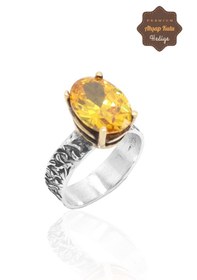 Resim Midyat Nurtaş Gümüş Sitrin Taşlı El İşçiliği Otantik Gümüş Üçlü Set 201023378 