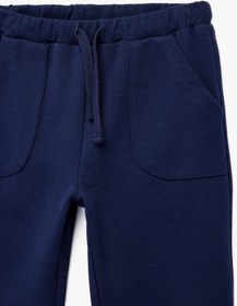 Resim Koton Beli Bağcıklı Cep Detaylı Pamuklu Basic Eşofman Altı Lacivert 6smb40034tk Lacivert 