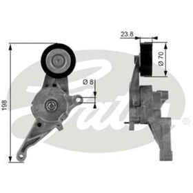 Resim GATES Alternator Gergı Rulmanı (KUTUKLU) T4 Passat Caddy Iıı Jetta Iıı Golf V Vı Touran Leon 1,9tdı 2,0tdı 