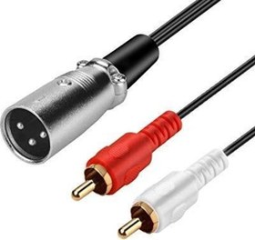 Resim YKA Xlr Erkek -2 Rca Erkek Kablo 3 metre 