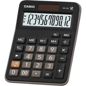 Resim Casio Mx-12b-Bk 12 Hane Masaüstü Hesap Makinesi 