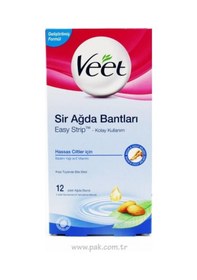 Resim Veet Hassas Ciltler için Sir Ağda Bandı 12'li 