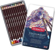 Resim Coloursoft 12'li Kuru Boya Kalem Seti / 0701026 Derwent