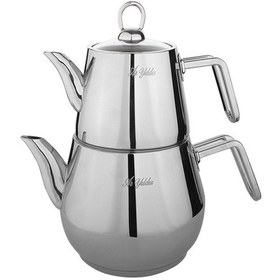 Resim Aryıldız Optimal Büyük Boy Çaydanlık Takımı Çelik 