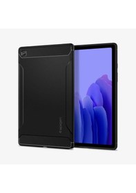 Resim Spigen Galaxy Tab A7 İle Uyumlu Kılıf Rugged Armor Black 