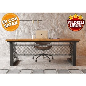 Resim Onix Ntconcept Doğal Ahşap Ofis Ve Çalışma Masası 